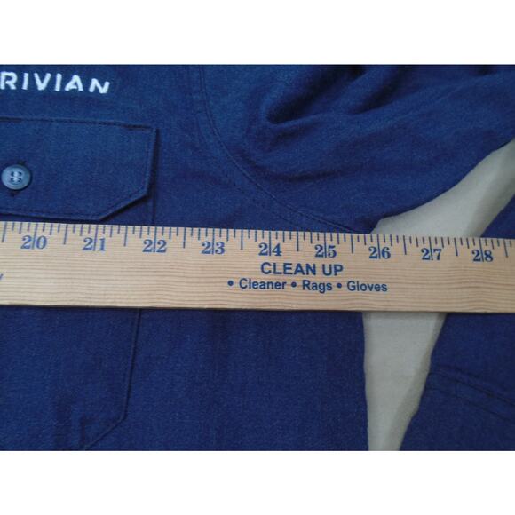 Rivian automotive official Tecgen FR Size XL Navy Work Button Shirt - Used - Picture 6 of 12